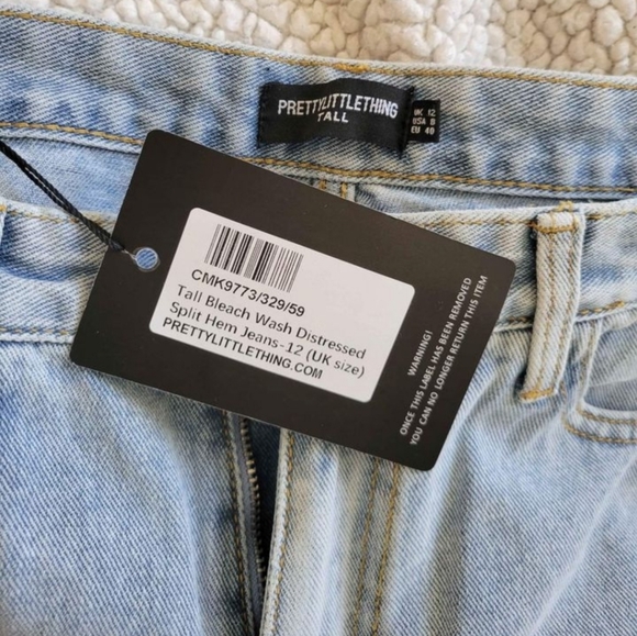 Pretty little thing split hem jeans (tall) - Picture 4 of 5